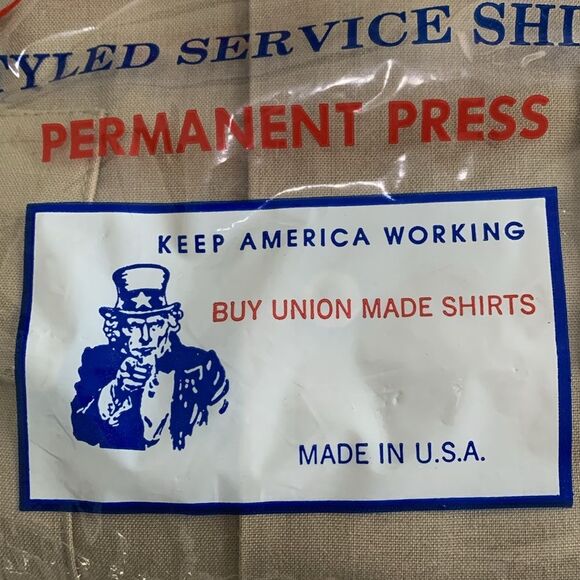 Vintage New Jaguar Tropical By Conqueror Styled Service Shirt Short Sleeve XL - Picture 5 of 17